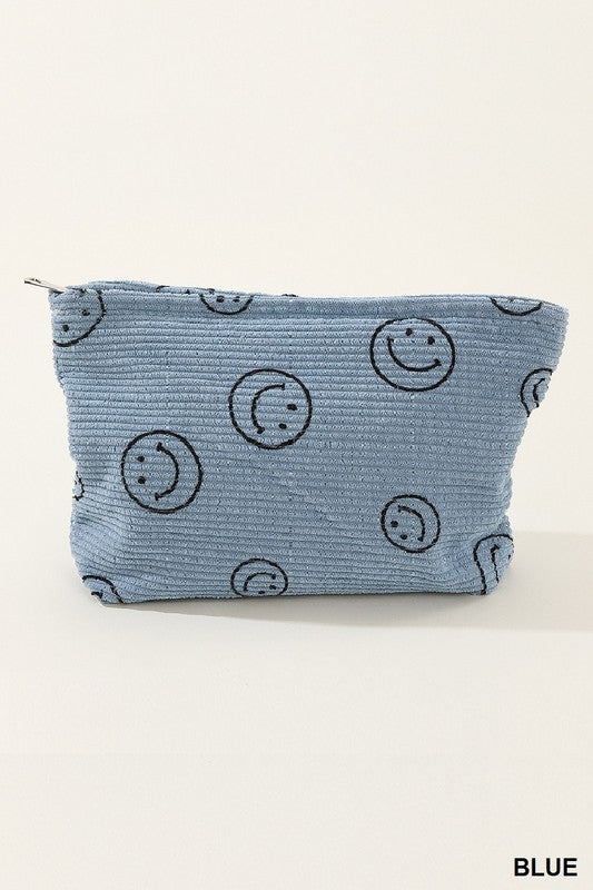 Zenana Corduroy Smile Clutch Bag - Heeler & Dash