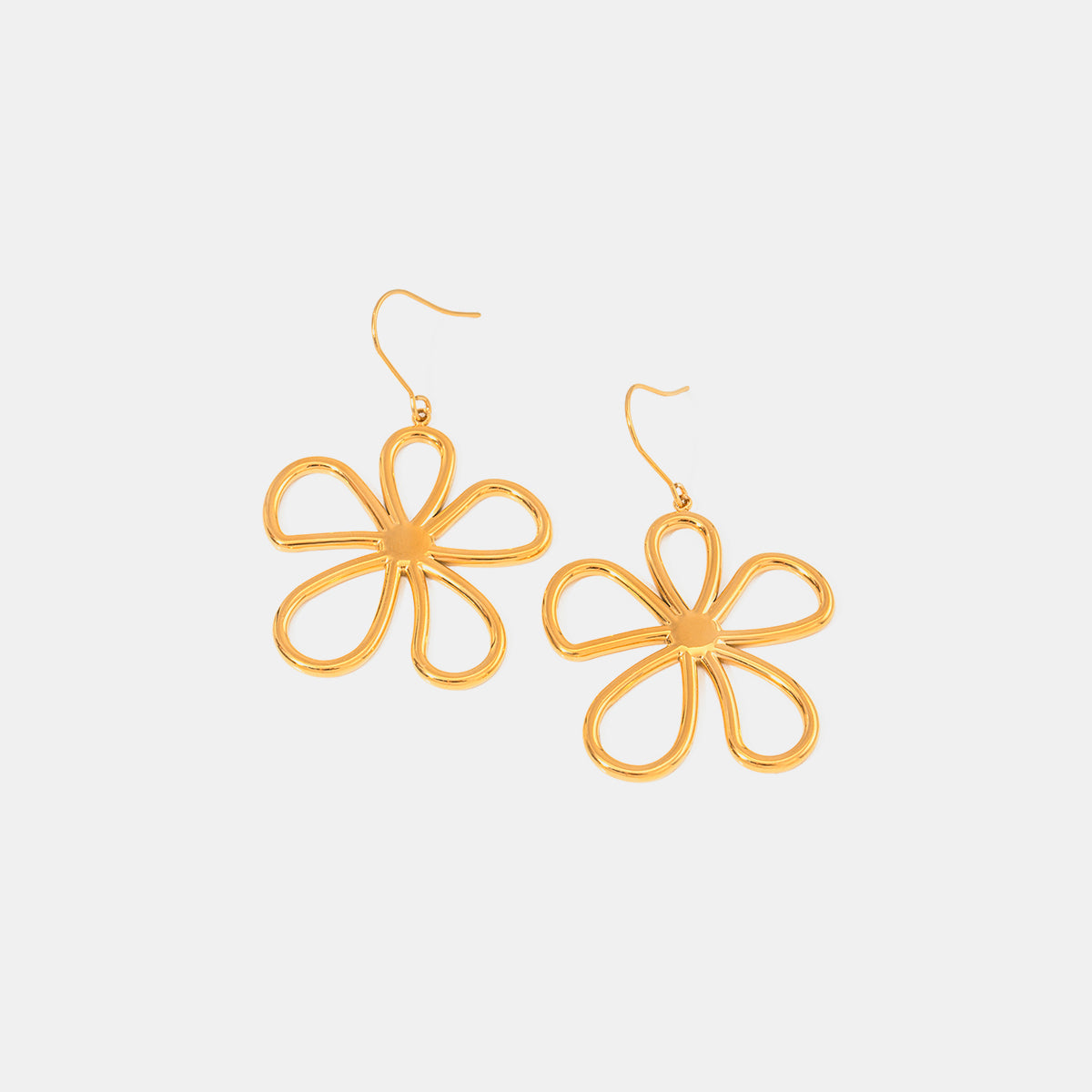 18K Gold-Plated Flower Earrings - Heeler & Dash