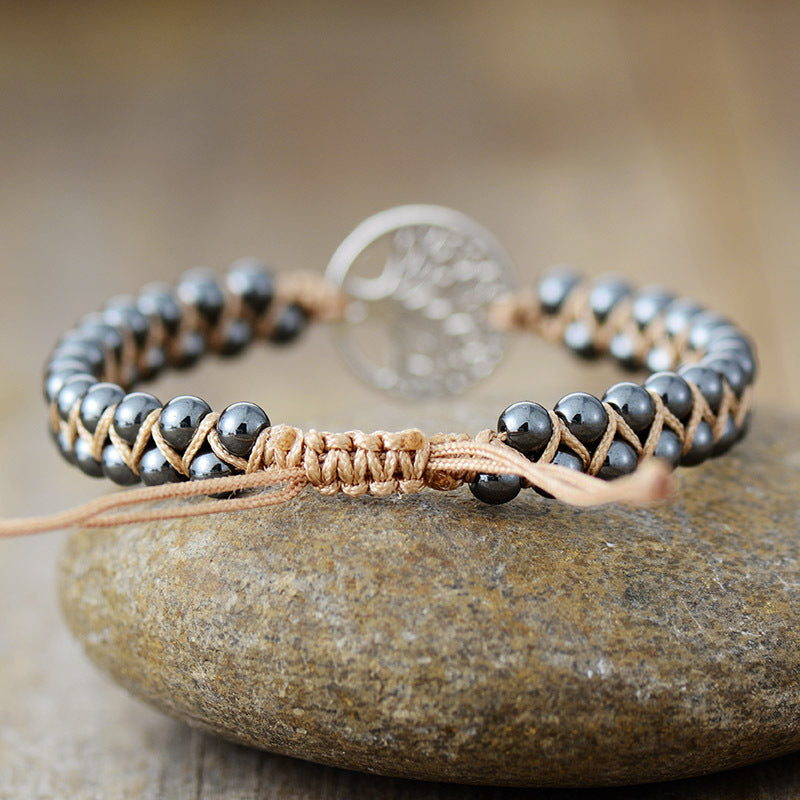 Alloy Natural Stone Braided Bracelet - Heeler & Dash