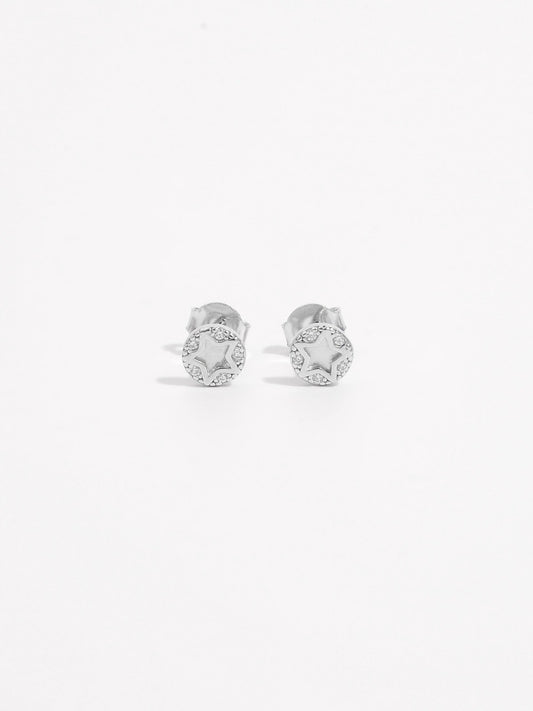 925 Sterling Silver Zircon Star Stud Earrings - Heeler & Dash