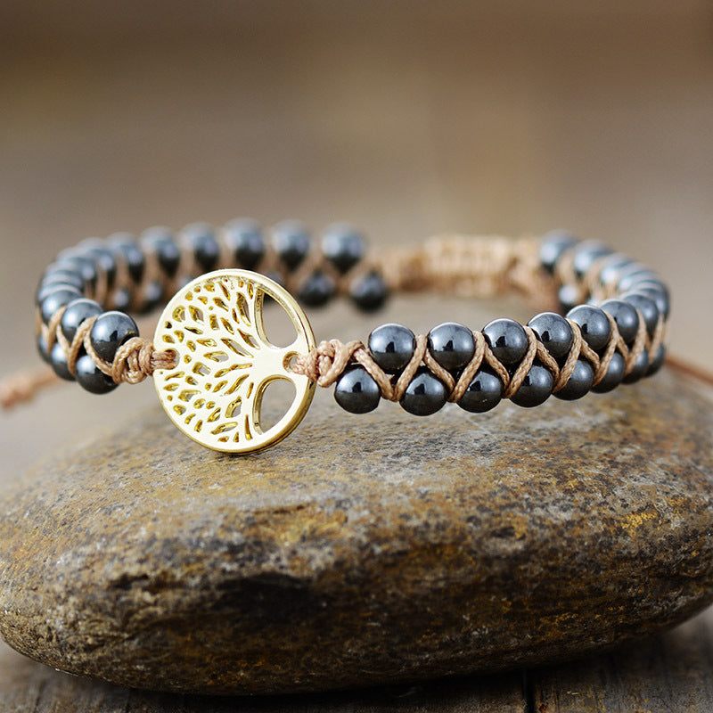 Alloy Natural Stone Braided Bracelet - Heeler & Dash