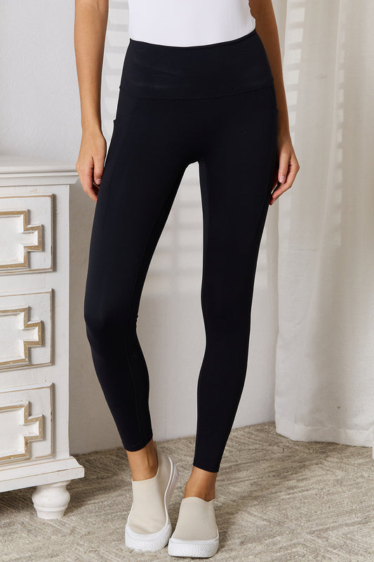 Basic Bae Wide Waistband Sports Leggings - Heeler & Dash