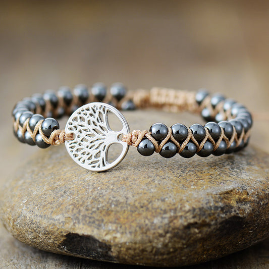 Alloy Natural Stone Braided Bracelet - Heeler & Dash