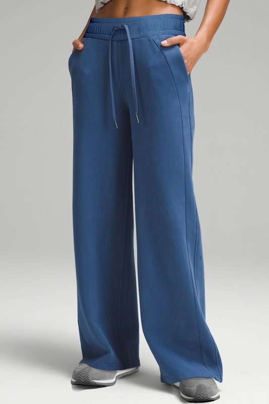 Drawstring Wide Leg Active Pants - Heeler & Dash